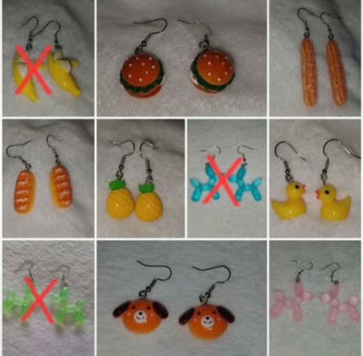 Brincos. Novos.
Cada par 2,25€.
Mais modelos disponíveis nas fotos.