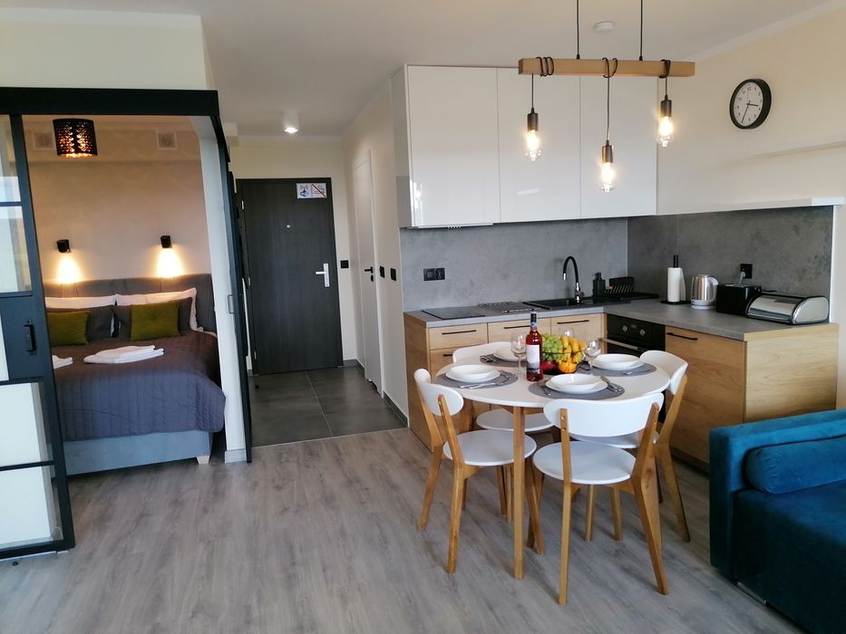 Apartament widokowy z balkonem