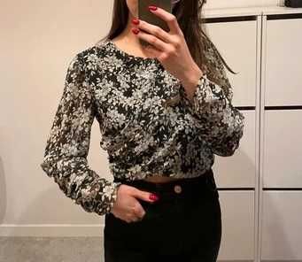 Bluzka z długim rękawem zara XS nowa bez metki elegancka
