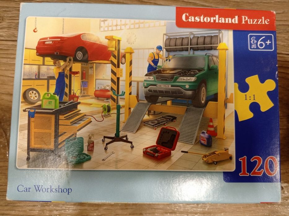 Пазли Castorland 120 шт. Поліцейський патруль або Автомайстерня