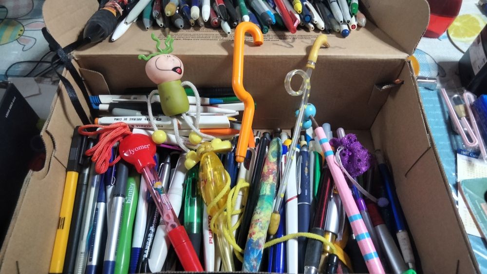 Coleção de canetas/esferográficas