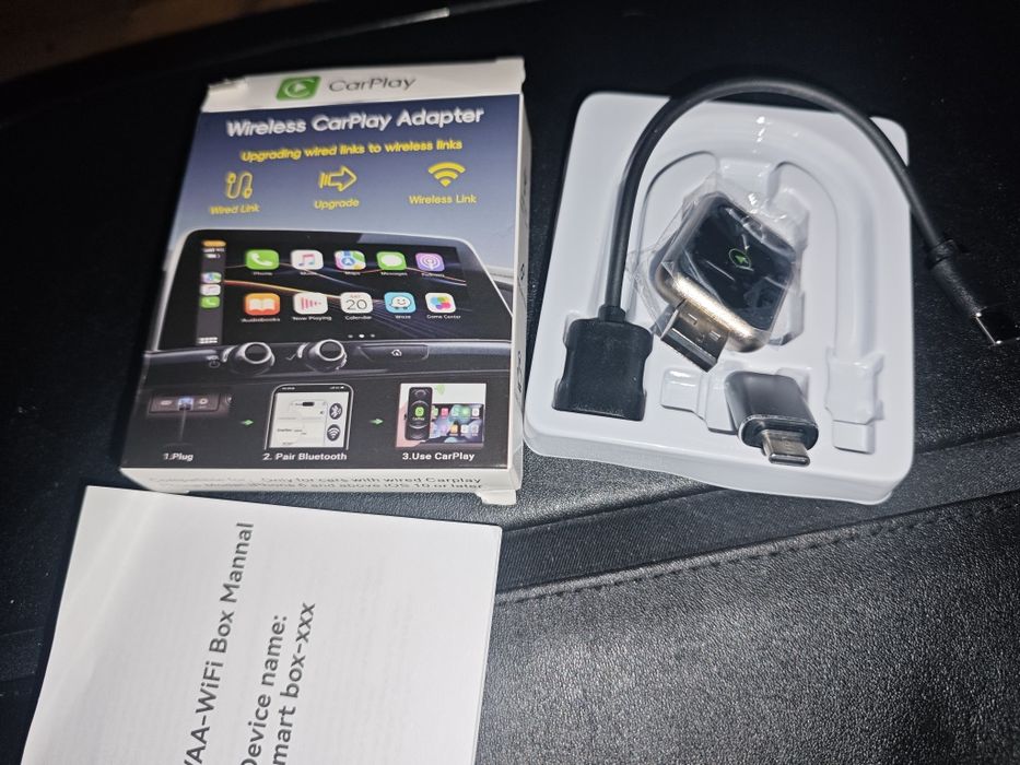 Bezprzewodowy Adapter CarPlay USB - Konwerter Wired to Wireless (NOWY