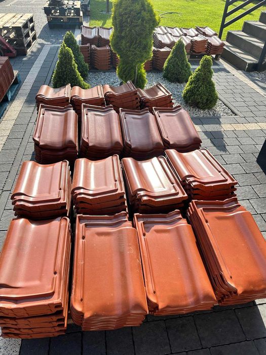 Dachówka Roben Fleming miedziana miedziany boczna kasztan rustykalna