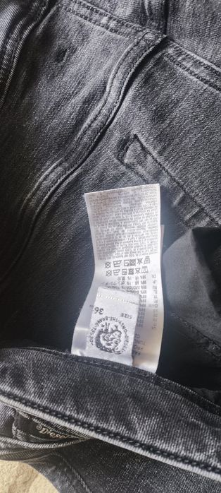 Джинси Diesel Sleenker Skinny W36 L32 Оригінал (Сірі/Чорні)