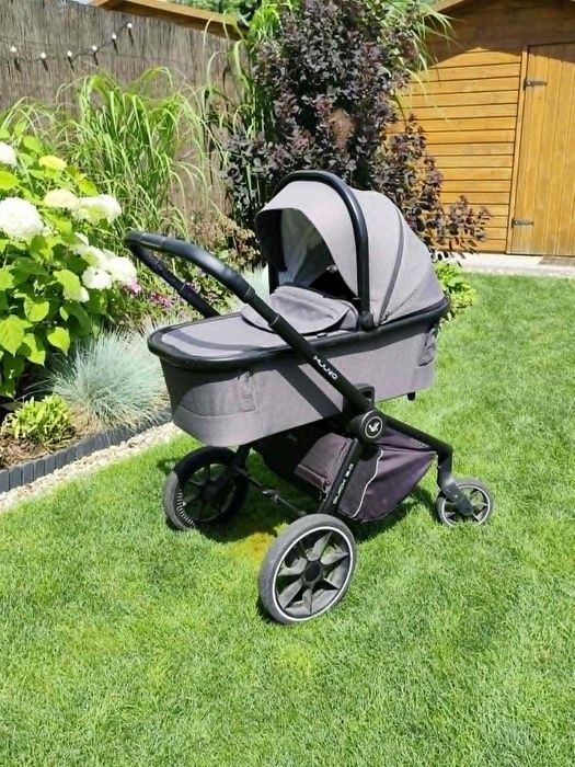 Wózek 2w1 Muuvo Quick 3.0 Szary/Graphite + Adaptery Cybex + Torba