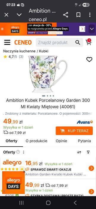 Kubki porcelanowe