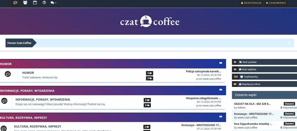 www czat.coffee portal spolecznosciowy czat kamerki rozmowy chat forum
