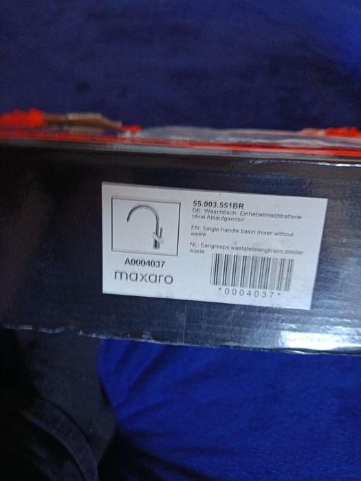 misturadora de lavatório monocomando da marca holandesa Maxaro, especificamente o modelo da série Radius.
