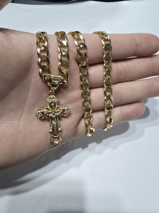 Nowy złoty Łańcuszek Pancerka Pr. 585 14K