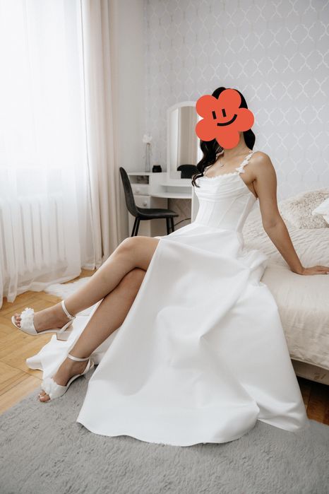 Suknia ślubna biała gorset