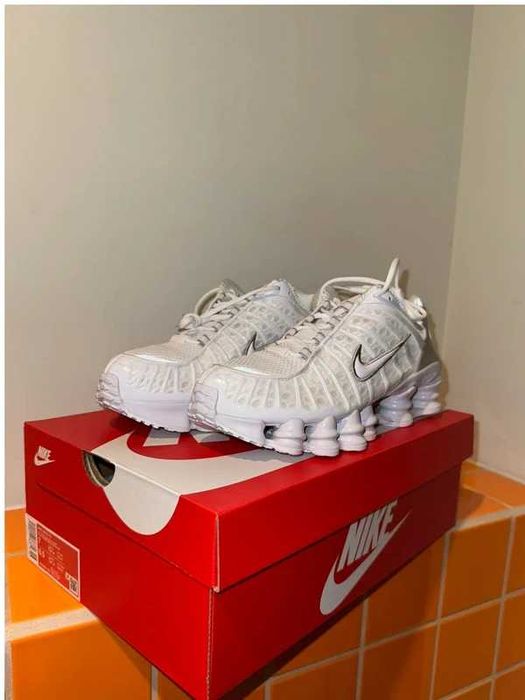 Nike Shox TL White Metallic Silver Rozmiar 44