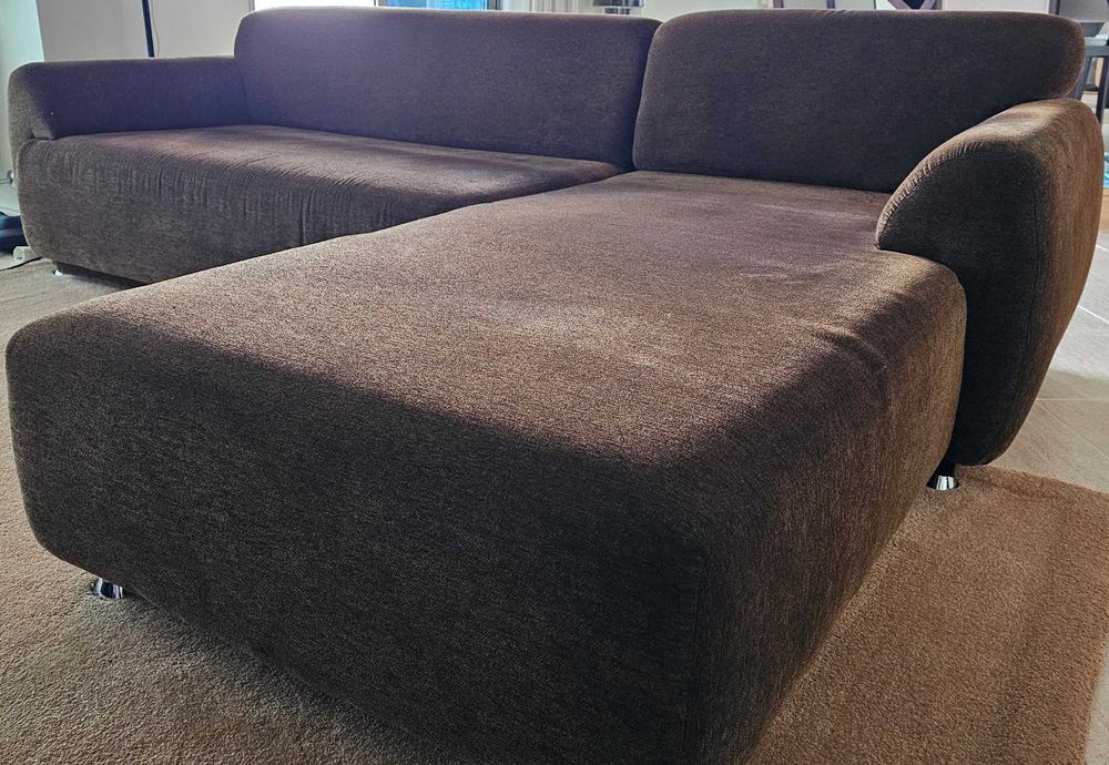 Sofá com chaise long em muito bom estado