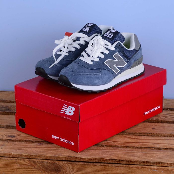(2346) Кросівки New Balance 574 сині з сірою N (36-41)