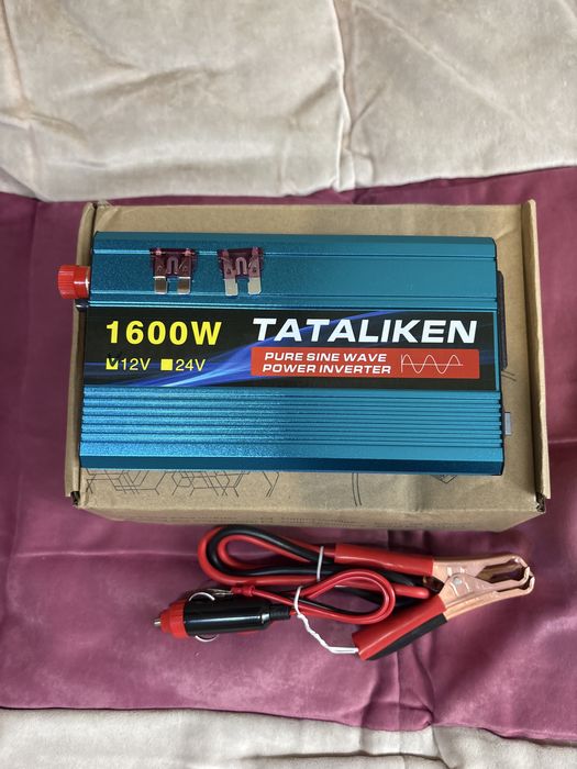 Інвертор Tataliken 12-220В 800Вт (реальні), чистий синус