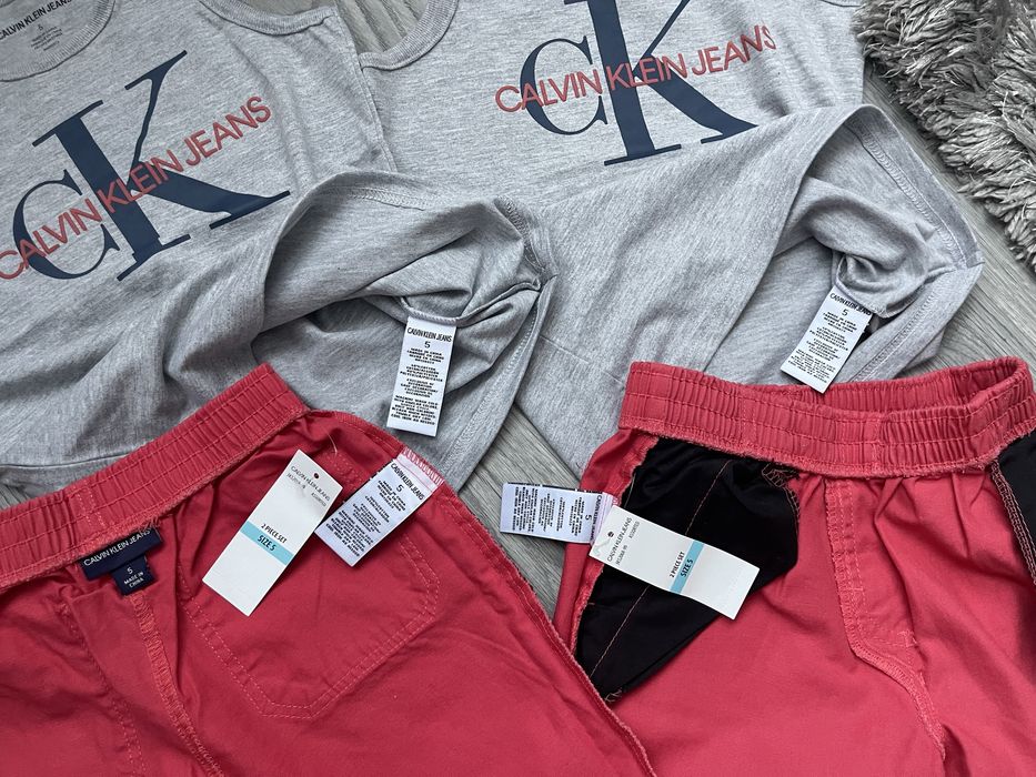Дитячий костюм (майка, шорти), Calvin Klein, розмір на 5 років (110 см), НОВИЙ.