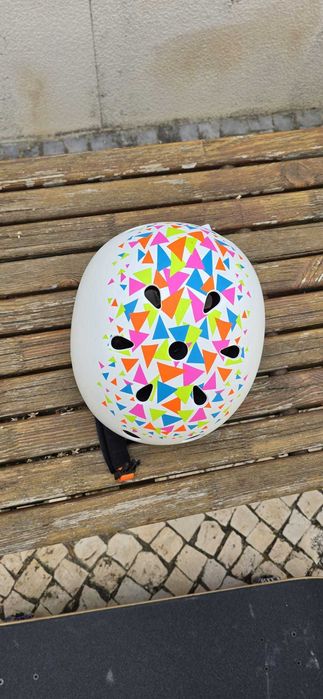 Capacete NOVO POLISPORT Urban Radical Triangles Branco S/M