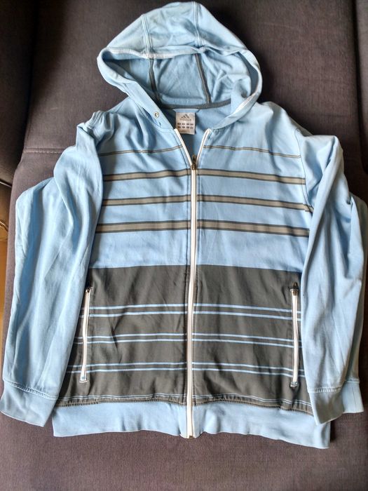 Niebieska męska bluza Adidas