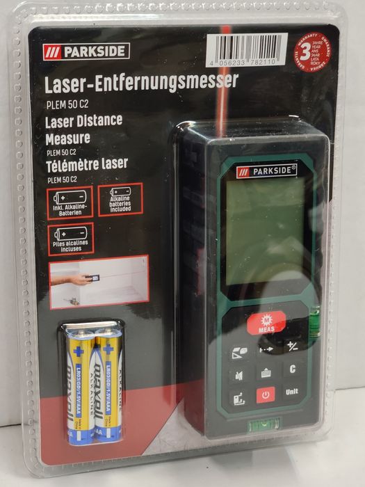 ОРИГІН електронна рулетка з Німеччини 50м Parkside PLEM 50/дальномір
