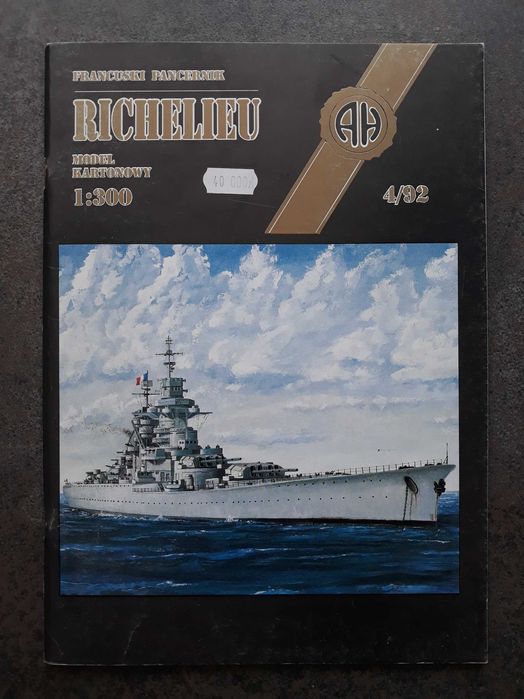 Richelieu wydawnictwo Haliński model 1:300 nr 4/92