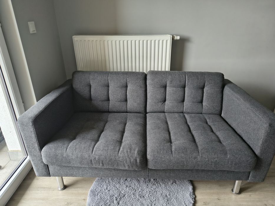 Kanapa sofa Ikea landskrona 2-osobowa ciemnoszara