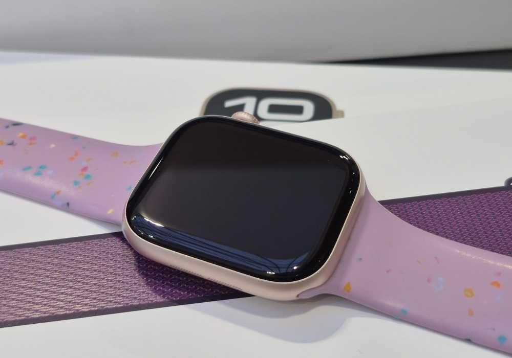 Apple Watch 10 - 46 mm | stan IDEALNY | Kondycja 100 % | Rose Gold