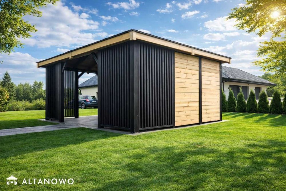 Altana nowoczesna drewniana 3x4m do ogrodu ogrodowa | producent | rod