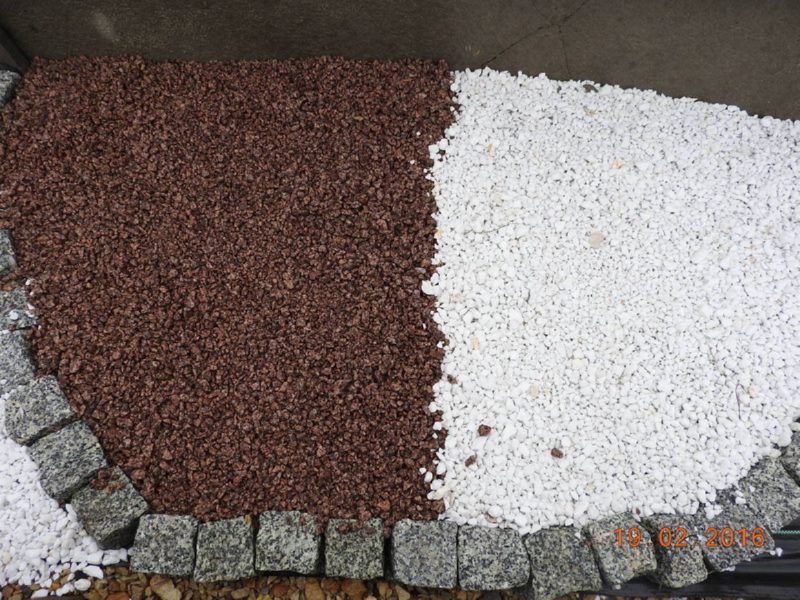 Kamień do wysypania wokół grobu grys biały grecki Thassos 25KG  kurier