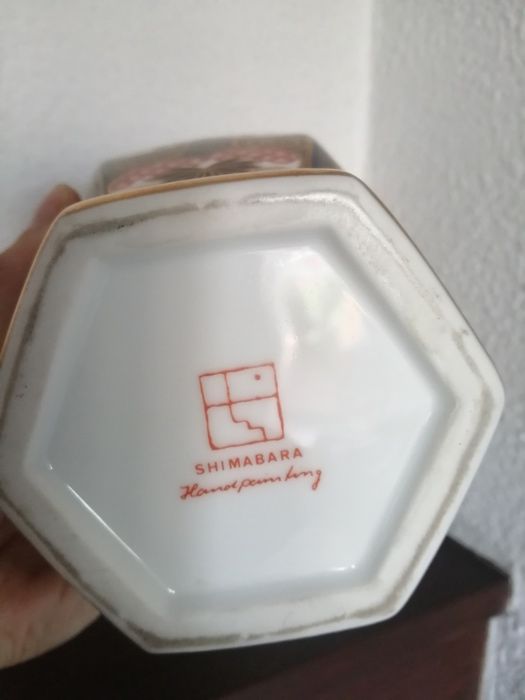 Shimabara Pote Jarro Porcelana Original Japonesa Antiguidade