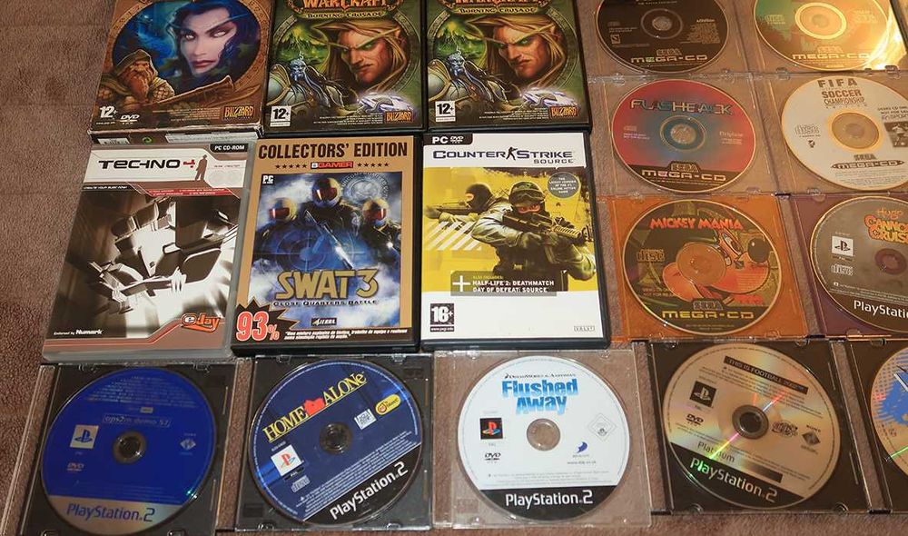 Jogos retro PC, Sega Mega CD,  CDI Philips Play Station PS2