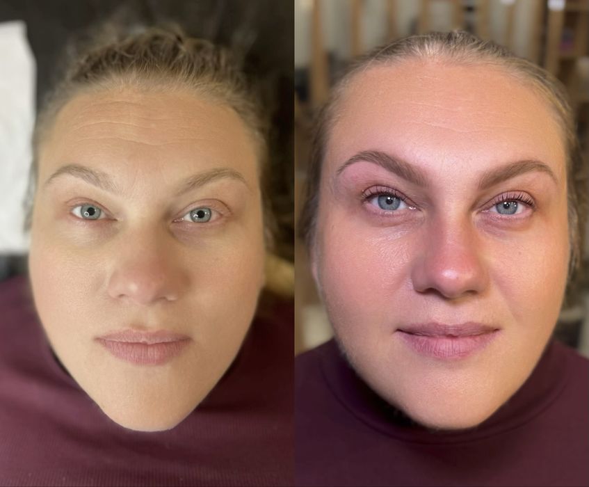 Ламінування вій, брів. Корекція + фарбування брів. Нарощування вій