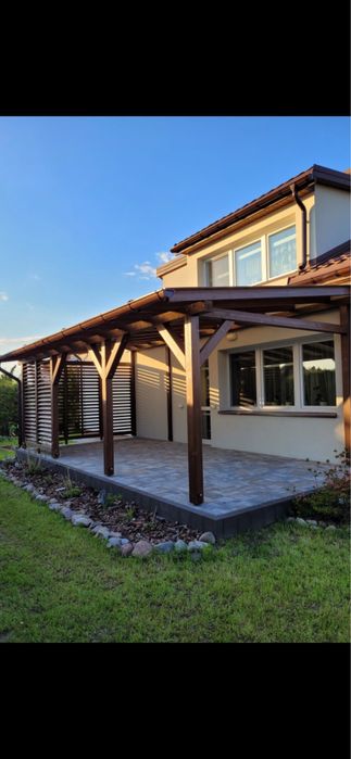 Zadaszenie tarasu wiata pergola ruchome deseczki taras altana