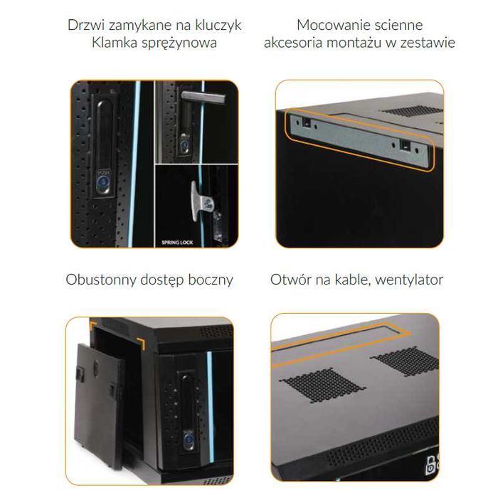 Szafa RACK 19" - 15U - Premium 600x450x780