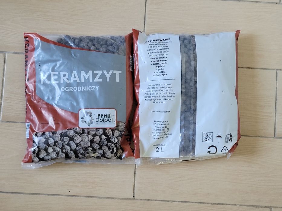 Keramzyt ogrodniczy 2 x 2litry