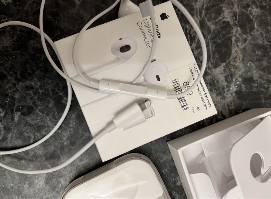 Earpods lightning лайтнинг наушники проводные оригинал Apple