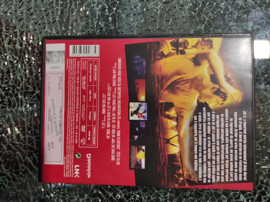 DVD Fúria de Combater de Jet Li