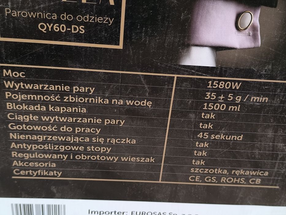 Stella parownica do odzieży