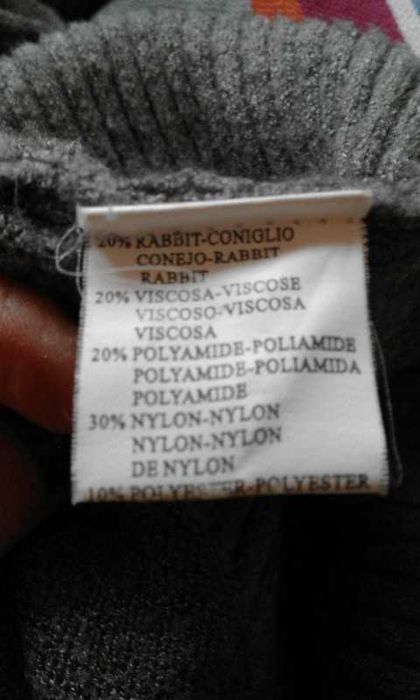 sweter golf beżowy długi 38