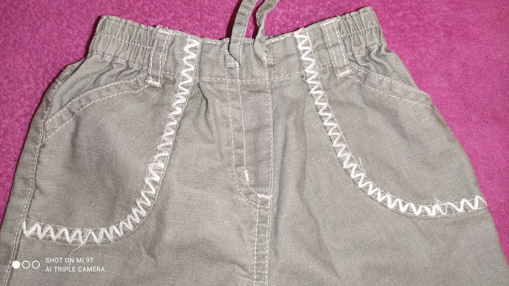 Lniane spodnie dla dziewczynki