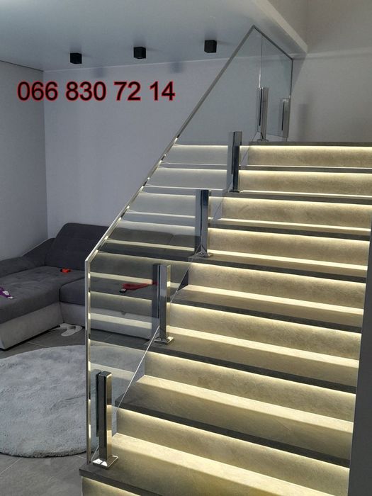 Перила из нержавейки, Поручни для пандуса, ограждения на лестницу.