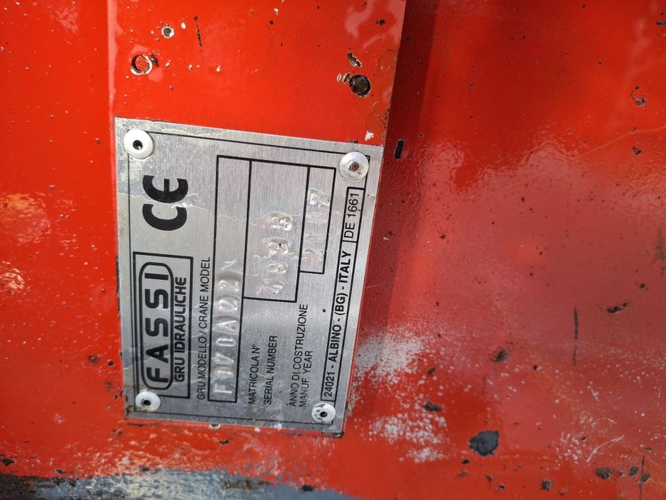 Маніпулятор Fassi F170 A22 2007 рік: 9 850 $ - Автокрани та ...