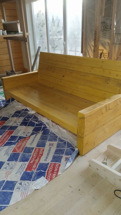 Бамбетель дерев'яний диван 200х90