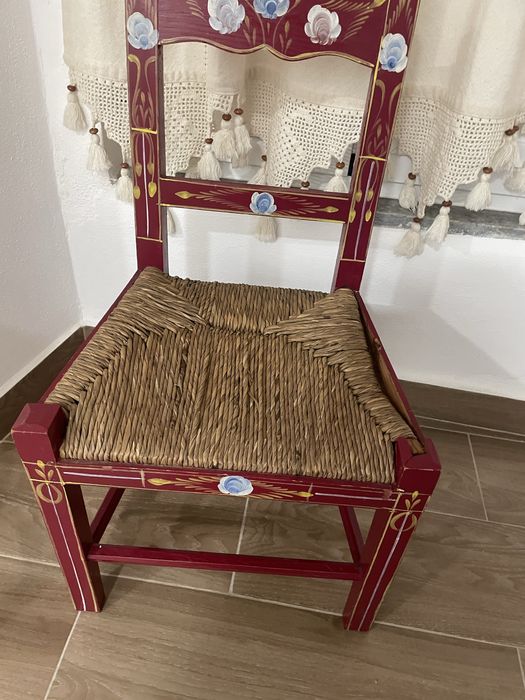 cadeira alentejana- pintada á mão