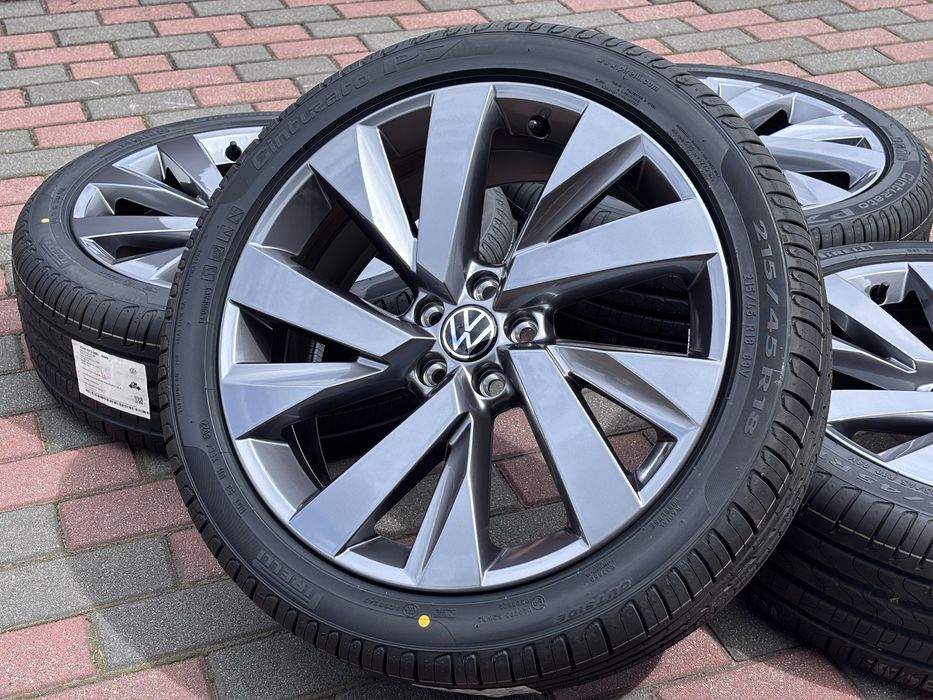 NOWE Koła letnie VW T-cross Taigo 5x100 2GM 7Jx18” ET39 215/45 R18 Pirelli Seat Arona Skoda Kamiq Scala Rapid Fabia Roomster
