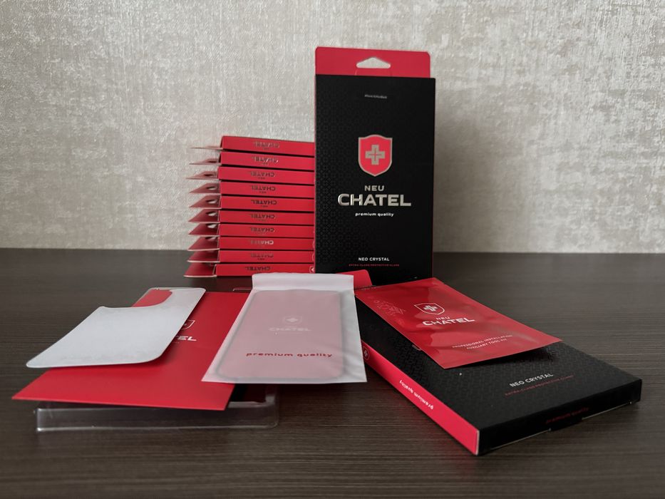 Захисне скло марки Chatel на різні моделі айфона від 12 до 15