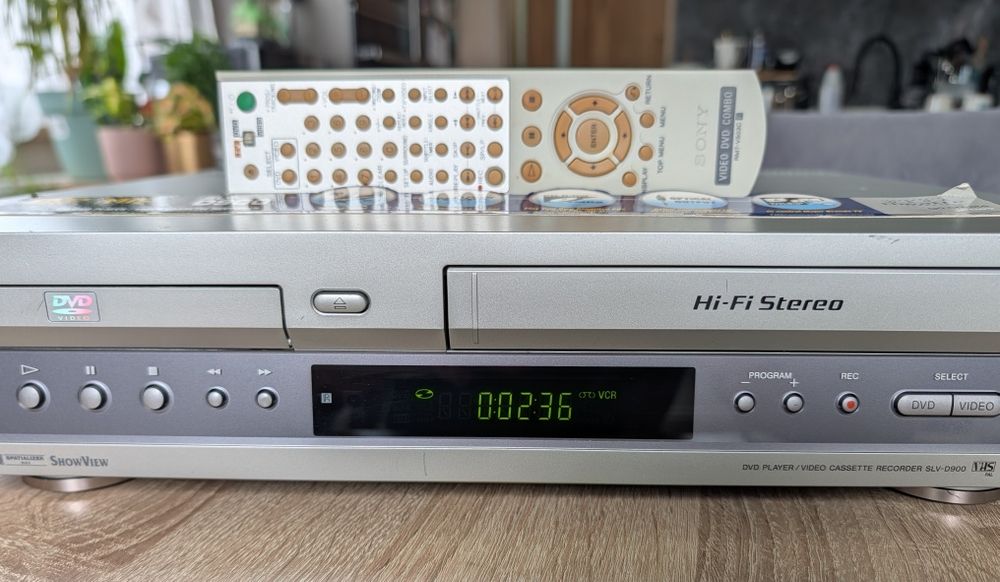 Sony SLV-D900E #Magnetowid VHS DVD #Combo #6HD #Hi-Fi Stereo #TriLogic # Pilot