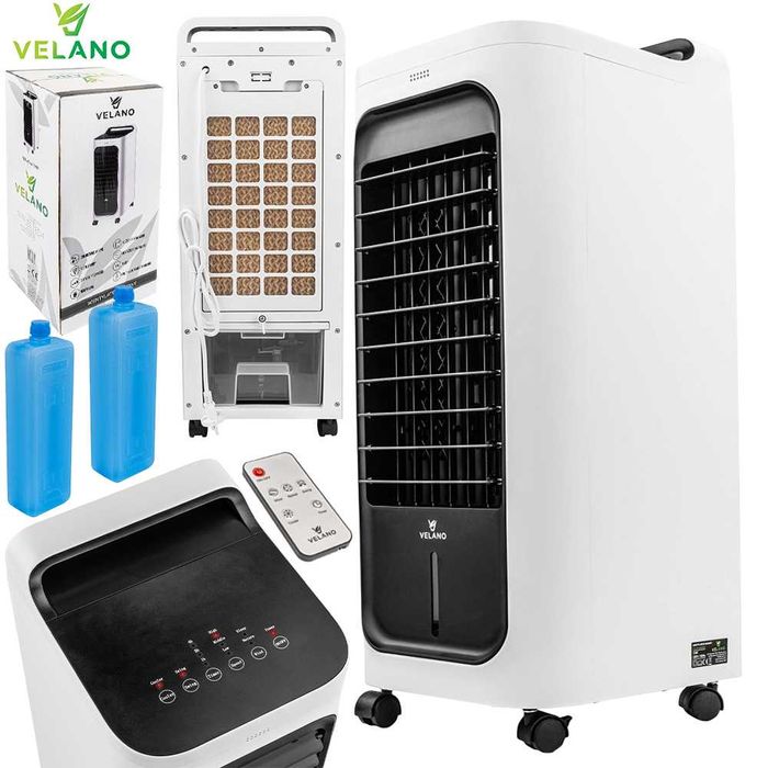 VELANO Wentylator Kolumnowy Wodny Oscylacja Pilot 80w VELWEWK0019