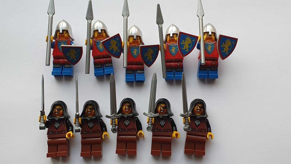 LEGO żołnierze Króla Lwa/zbóje, minifig wojsko, 10 nowych minifigurek