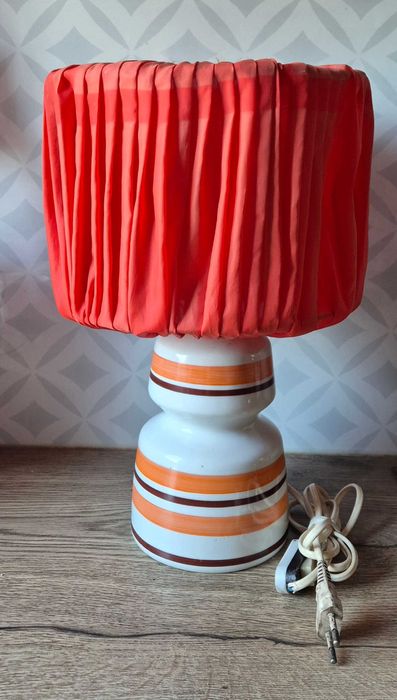 Stara lampka Ćmielów Picasso PRL porcelanowa