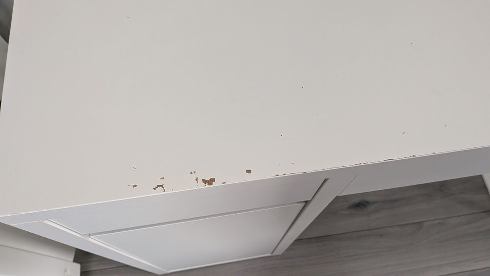 IKEA MICKE Biurko z nadstawką biały 105x50 cm