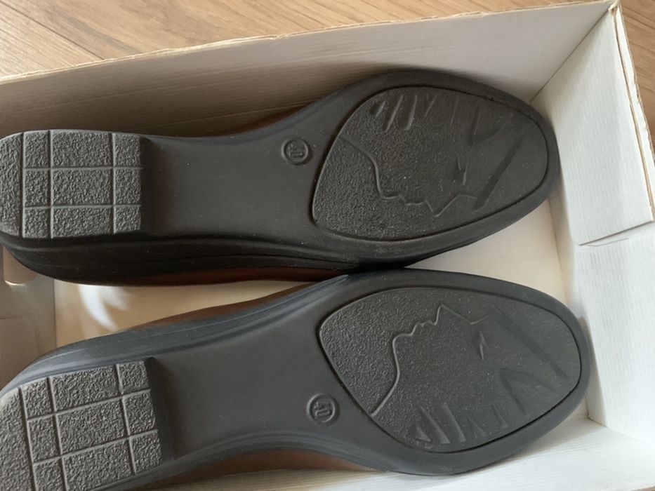 Buty Damskie 40 26cm skóra PITILLOS półbuty brązowe 41
